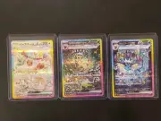 Eevee SAR 223/187 Vaporeon SAR 205/187 Japanese Leafeon SAR 200/187 Korean T.F.
