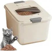 Pet Food Storage, Airtight Cat Treat Storage, Airtight Dog and Cat Food Container with Measuring Cup for Kitchen, Pantry, Camping, Outdoors