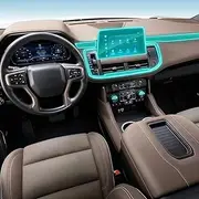 Kaecad Car Interior Film Dashboard Piano Board Shift Center Console Anti-Scratch Transparent TPU Protection Film Accessories，for Chevrolet Tahoe 2023-24 (GPS Navigation)