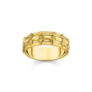 Genuine THOMAS SABO Wide band ring with Crocodile detailing