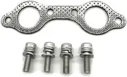 ZFGVGNMTYA Exhaust Manifold Gasket Bolt Kit Repalcement Compatible With Polaris Sportsman 600 700 800 Ranger 700 RZR 800 ATV Exhaust gasket