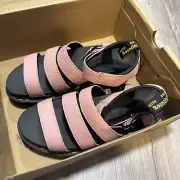 Dr. Martens AirWair Doc Blaire Pisa Peach Beige Sandals Womens 9 New