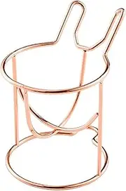 Powder Puff Storage Rack Sponge Display Stand Holder Metal Drying Rack Makeup Egg Bracket Puff Shelf /498(Rose Gold B)