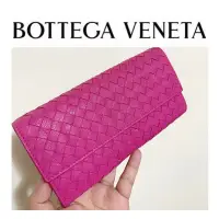 在飛比找蝦皮購物優惠-義大利製🇮🇹【BOTTEGA VENETA(BV)】桃紅色經