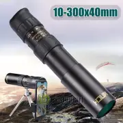 4k 10-300x40mm Monocular BK-4 Super Telephoto Zoom Telescope w/Tripod &Clip