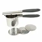 Hand Held Potato Ricer Masher Press Pureed Vegies Creamy Mashed Stainless Steel