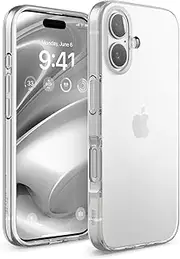 elago Hybrid Clear Case Compatible with iPhone 16 Case Cover 6.1" - PC + TPU Hybrid Technology, Shockproof Bumper, Raised Camera Protection, Durable Scratch-Resistant (Transparent)
