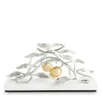 Michael Aram Pomegranate Silver and Gold Tone Vertical Napkin Holder