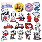 18pcs Snoopys Embroidered Iron on Patches DIY Sew Applique Repair for Clothes^