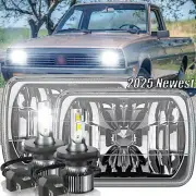 For Nissan Mitsubishi Mighty Max Pair 5x7 7x6''inch LED Headlight Hi-Lo Beam