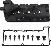 MITZONE Upgrade Right Passenger Side Engine Valve Cover Compatible with Audi Porsche Cayenne Panamera Macan A4 A6 A7 A8 Q5 Q7 for VW Touareg 3.0L V6 2007-2016