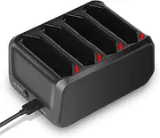 REACELL 4 Slots Battery Charging Cradle for Zebra Symbol TC70,TC77,TC72,TC75 Battery, Charging Accessories for Zebra Scanner Battery