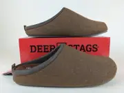 Deer Stags Slippers Mens 12 Slipperooz Unbound Mule Brown Felt Slip On Shoes NWB