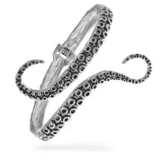RechicGu Octopus Tentacle Animal Sea Ocean Hinged Open Bracelet Bangle Arm Cu...