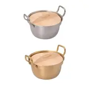 Instant Noodles Pot Small-size with Handles Stockpot for Kitchen Household