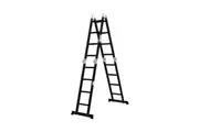 Traderight Multipurpose Ladder Folding Aluminium 4.7M Black