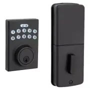 RELIABILT Bragg Antique Bronze Single Cylinder Electronic Deadbolt Light Keypad