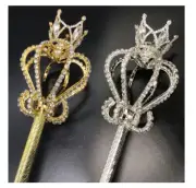 Royal King Queen Ceremonial Scepter Wand Fairy Princess Cosplay Handheld Props