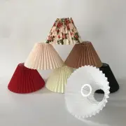 Pleated Lampshade E27 Light Cover Japanese Lamp Shade Fabric Table Lamp Decorati