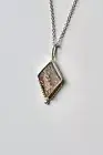 Rainbow Lattice 925 Sterling Silver Necklace – “Helios”