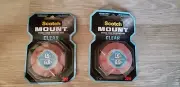 Scotch Mount Clear Double Sided Mounting Tape, 1 in x 60 in, 2 Roll