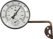 Brass Outdoor Thermometer Hygrometer with Stylish Dial Design - Garden Thermo...