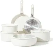 11Pcs Pots and Pans Set Induction Kitchen Cookware Set Non Stick with Removable