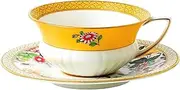 Wedgwood Wonderlust Primrose Teacup & Saucer Set, Multicolor