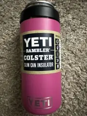 YETI Prickly PEAR Pink RAMBLER Colster SLIM Can INSULATED Retired 12oz NEW!