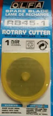 OLFA 45mm Straight Edge Rotary Blade, 1-pack (RB45-1) New