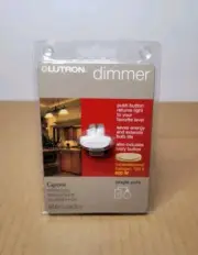 Lutron GL-600PH-DK Glyder Slide Dimmer Switch - White/Ivory 600W - NEW & SEALED!