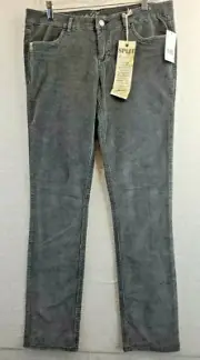 NEW Split Juniors 11 Stretch Gray Corduroy Pants NWT
