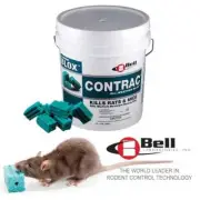 CONTRAC BLOX Rodent Poison Mouse Mice Rat Bait Blocks Bell Laboratories - 1.8 kg