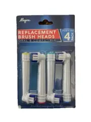 Alayna Replacement Toothbrush Heads Compatible with Oral B Crossaction (4 Pack)