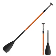 Paddle Stand Up Paddle 500 Collapsible Adjustable Carbon Shaft 170-210 Cm - L - Orange