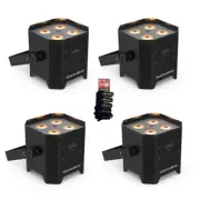 CHAUVET DJ EZLink Par Q4BT ILS Bundle of 4 - TRUE Wireless RGBA LED Pars