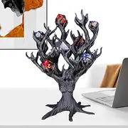 Dice Tray - Dice Rack Tree Sculpture - Dice Storage Case - Portable Folding Dices Rolling Tray Dices Holder Storage Box Hexagon Dices Folding Tray For Rolling Dices Game Table Game