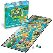 Learning Resources Sum Swamp Game, Homeschool, Addition/Subtraction, Early Math Skills, Math Games for Kids, Educational Board Games, Easter Games, Kids, 8 Pieces, Ages 5+ Gr Pk & Up Multi LER5052
