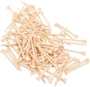 Toddmomy Golf Training Aid Kit 100pcs Short Golf Tees Unbreakable Wooden Tees Set