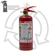 Fire Extinguisher Rechargeable Home Kitchen Car 1 Kg 2.2 lbs Portable ABC Class