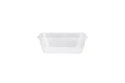 100 X Rectangular Containers 750Ml Clear With Lids Salad Fruit Food Container