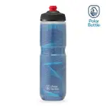 【POLAR BOTTLE】24OZ 雙層保冷噴射水壺 JERSEY KNIT 午夜藍(公路車 自行車 腳踏車 保冷水壺)