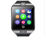 Smart Watch with Camera, Q18 Bluetooth Smartwatch with Sim Card Slot Fitness Activity Tracker Sport Watch for Android Smartphones-BLACK