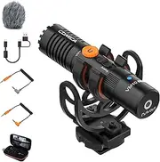 comica VM10 PRO Universal Video Microphone - Adjustable Gain, USB C Digital Output, Monitoring - Shotgun Mic for Camera, Smartphone, Tablet, PC - Ideal for Vlogging, Live Streaming, and Recording