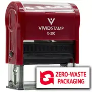 All Quality Zero-Waste Packaging Self-Inking Rubber Stamp