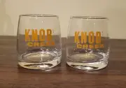 2 Knob Creek Bourbon Whiskey Glasses
