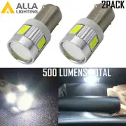 Alla Lighting 1816 BA9S 6-LED Interior Clock|Courtesy|Dome Light Bulb|Glove Box (for: Ford)