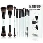 Makeup Brushes Set 10pcs, Double Sided Foundation Contour Blush Highlight Ble...