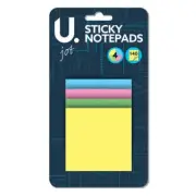 4 Sticky Notepads Post it notes Multicoloured School Home Uni - Pier Paper
