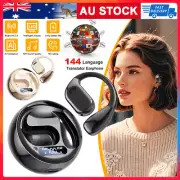 OWS Bone Conduction Headphone Smart Translation Bluetooth Translator Earbuds